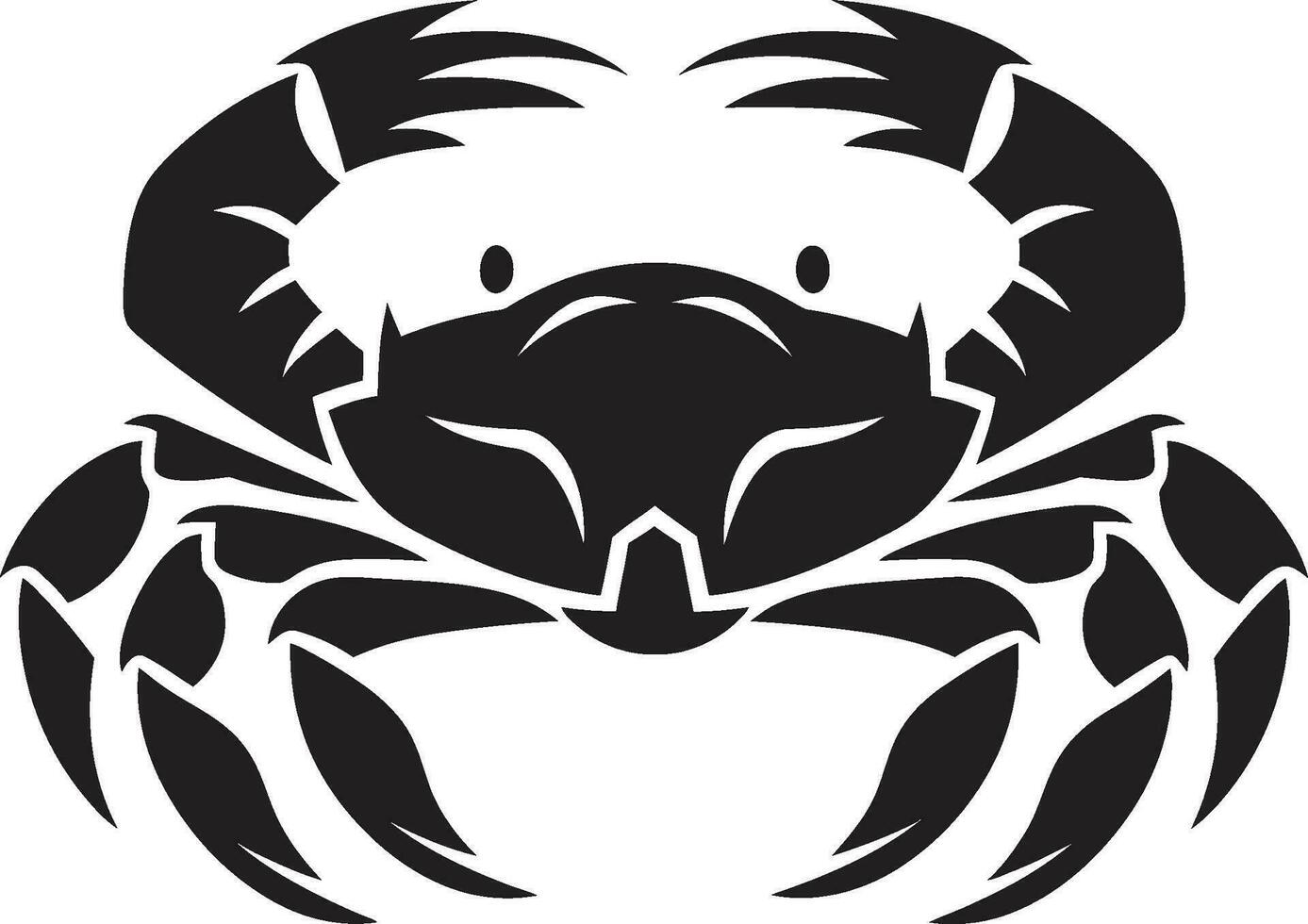 Clawed Crusader Crab Vector Icon Oceanic Pincher Vector Crab Design