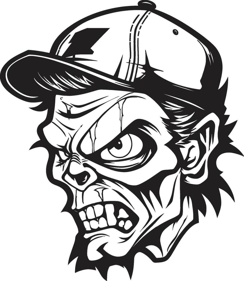 Zombie Comrade Mascot Vector Graphic Ghastly Guide Zombie Mascot Illustration