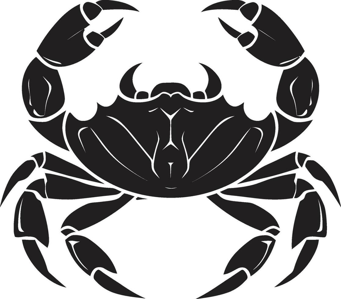 Sandy Scuttler Vector Crab Design Marine Monarch Crab Vector Icon