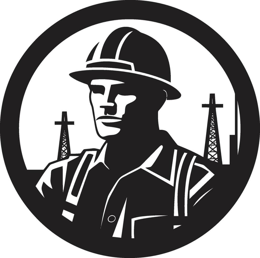 Wireman at Work Vector Icon Black Vector Illustration of a Lineman Icon