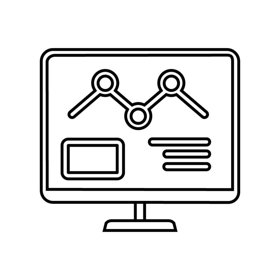 Data analysis icon vector. Data science illustration sign. Analytics symbol. Trading logo. vector