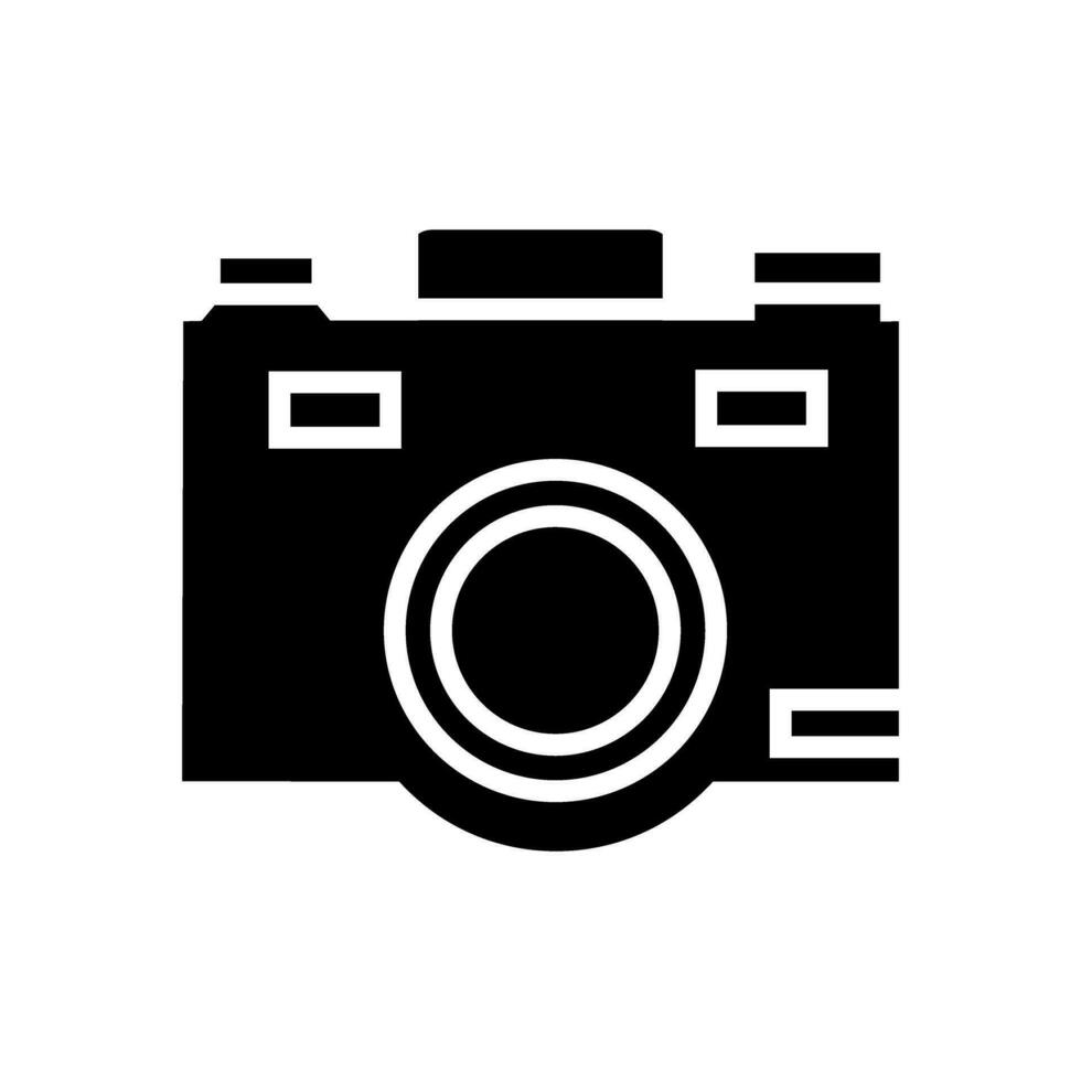 Camera icon vector. Photo illustration sign. Photo studio symbol or logo. vector