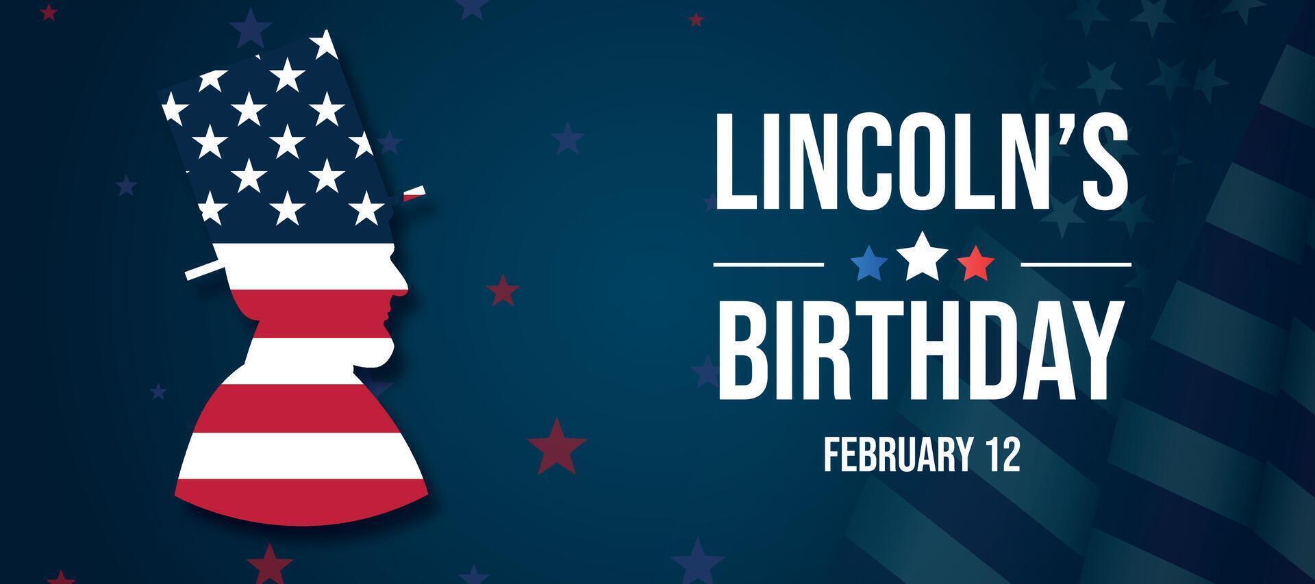 Abraham Lincolns Birthday. USA National holiday 35010633 Vector Art at