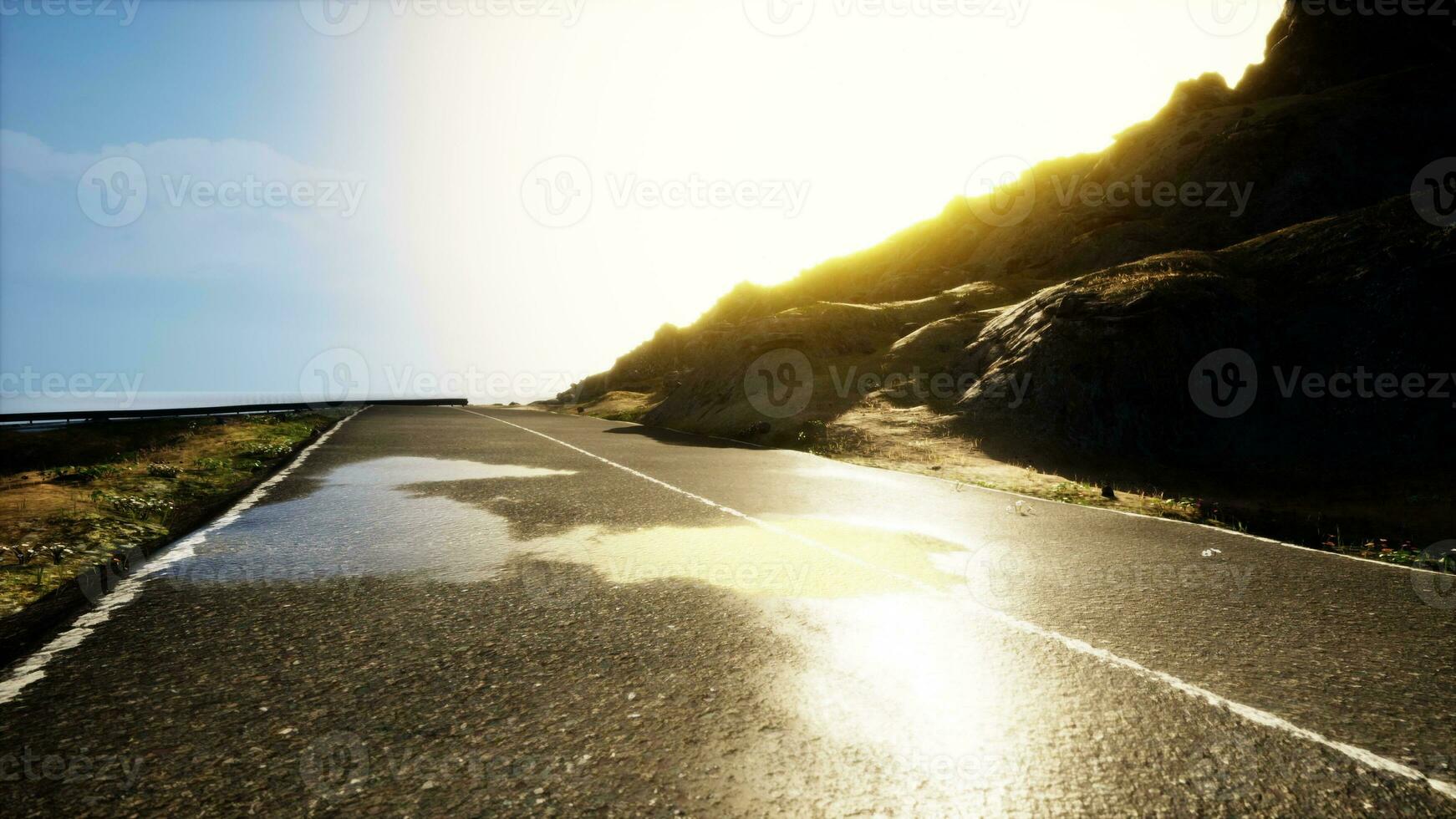 Sea to Sky Highway on West Coast Pacific Ocean photo