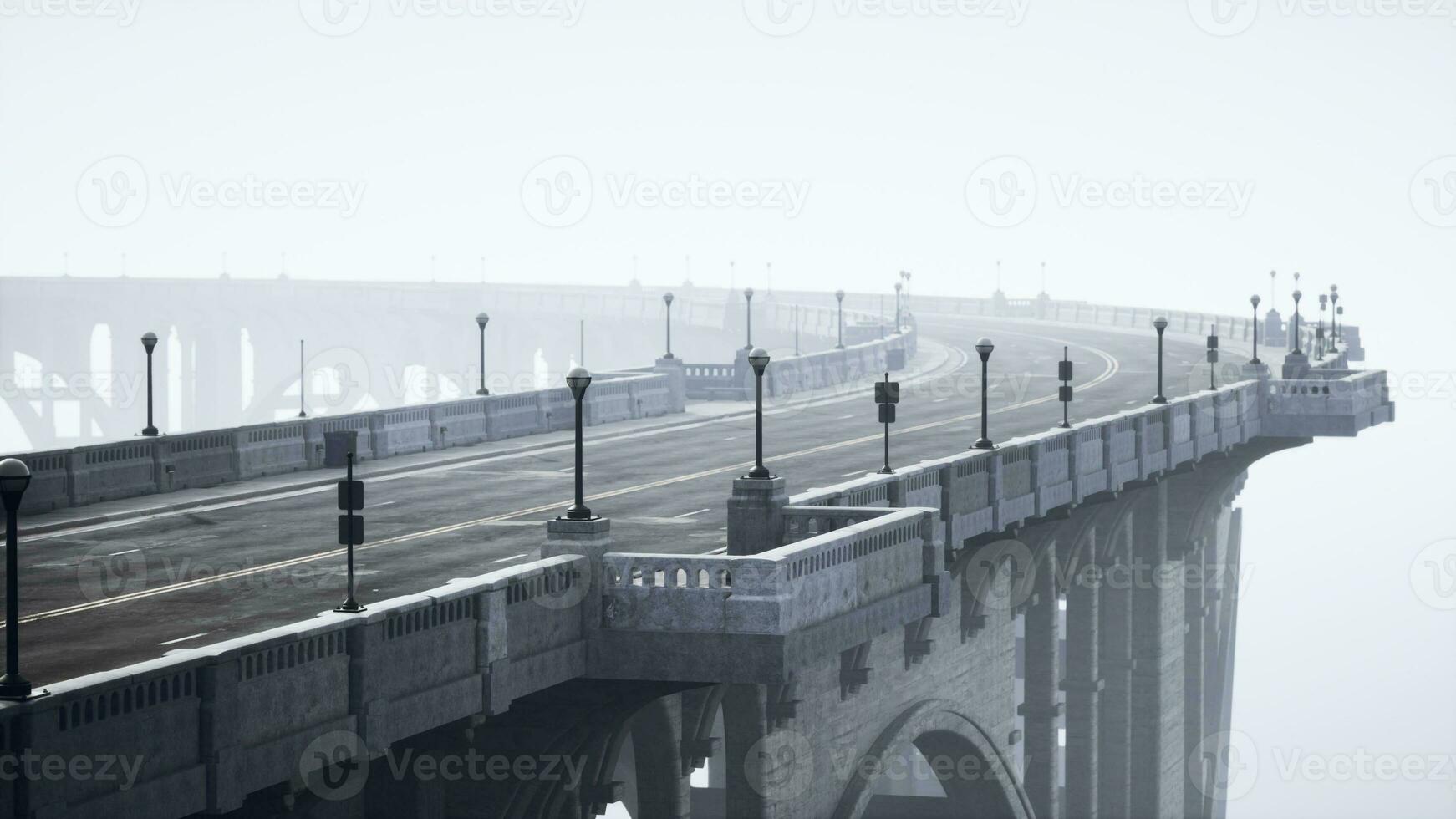 View of the bridge over the river photo