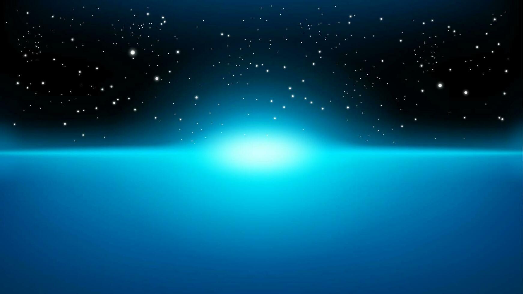 Blue Rays Rising, Suitable For Space Concept, Advertisement , and Other, Vector Illustration