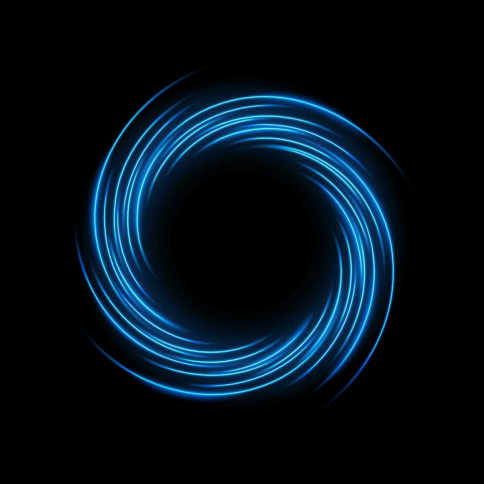 Round Blue Light Twisted, Suitable For Product Advertising, Product Design, and Other, Vector Illustration