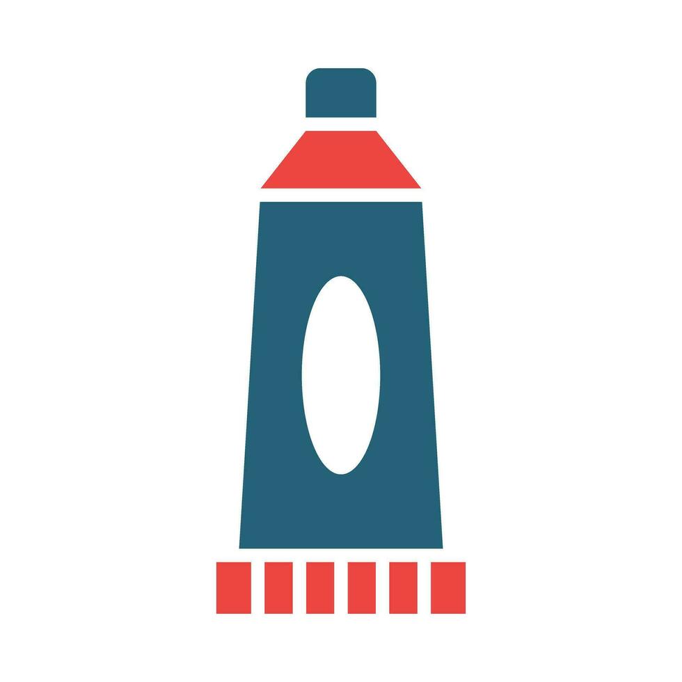 Oil Paint Glyph Two Color Icon Design vector