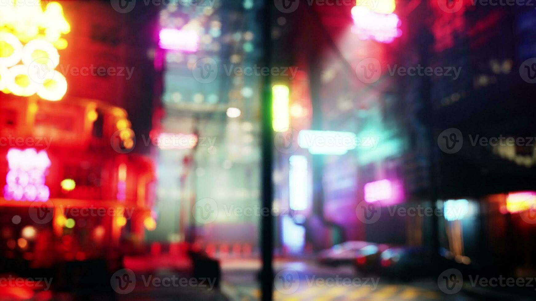 bokeh city lights blurred background effect photo