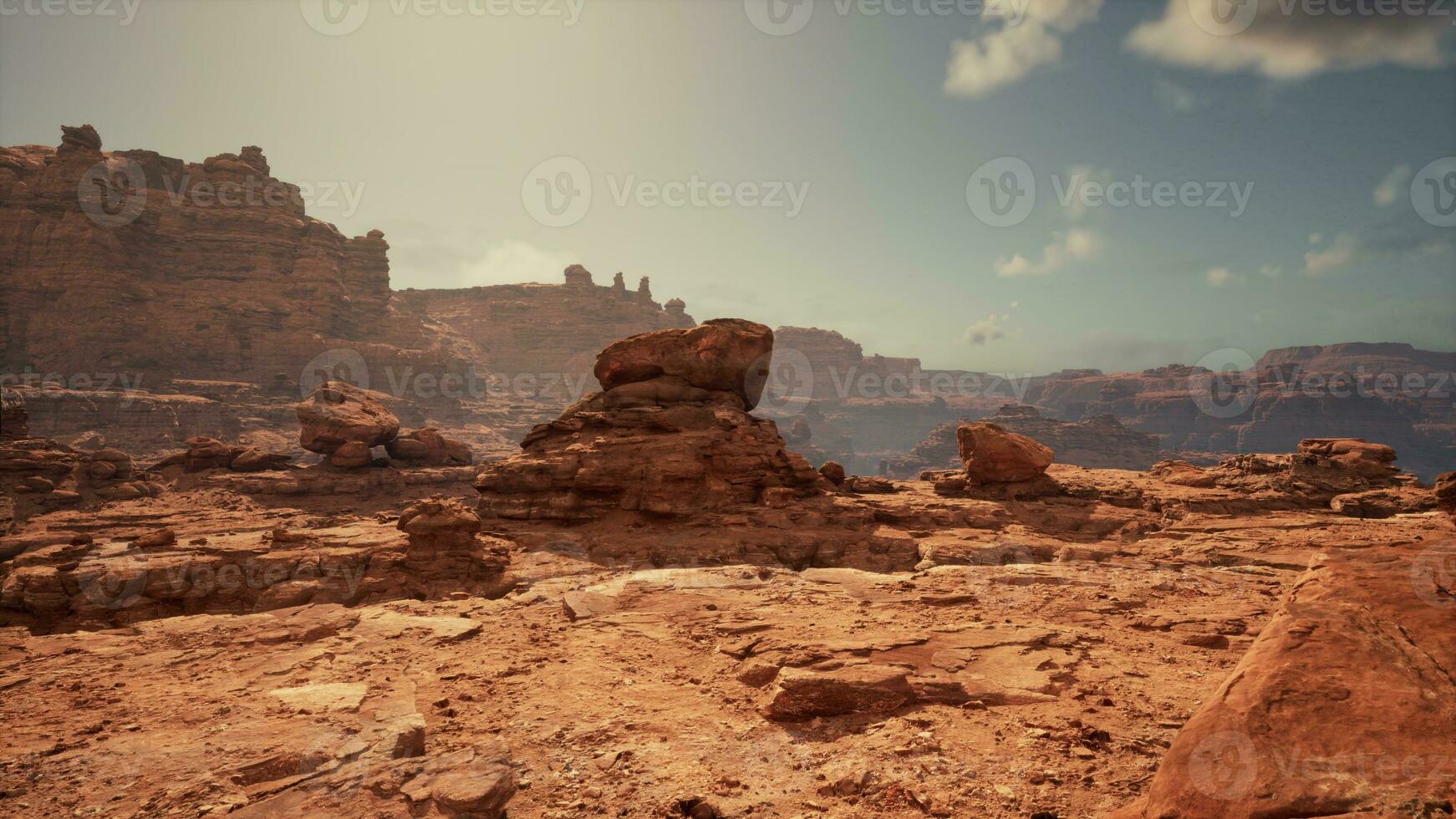 Panorama from bottom of Grand Canyon photo
