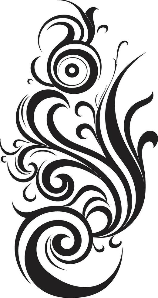 Abstracted Symphony Curly Vector Icons in Modern Style Whirlwind Whispers Abstract Curly Vectors in Modern Design