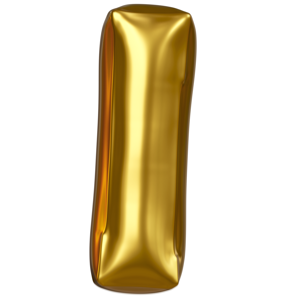 Set of golden balloon letters on transparent background. For designing infographics and birthday cards Happy Birthday, New Year and Anniversary Celebration. png