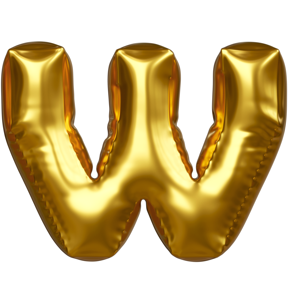 Set of golden balloon letters on transparent background. For designing infographics and birthday cards Happy Birthday, New Year and Anniversary Celebration. png