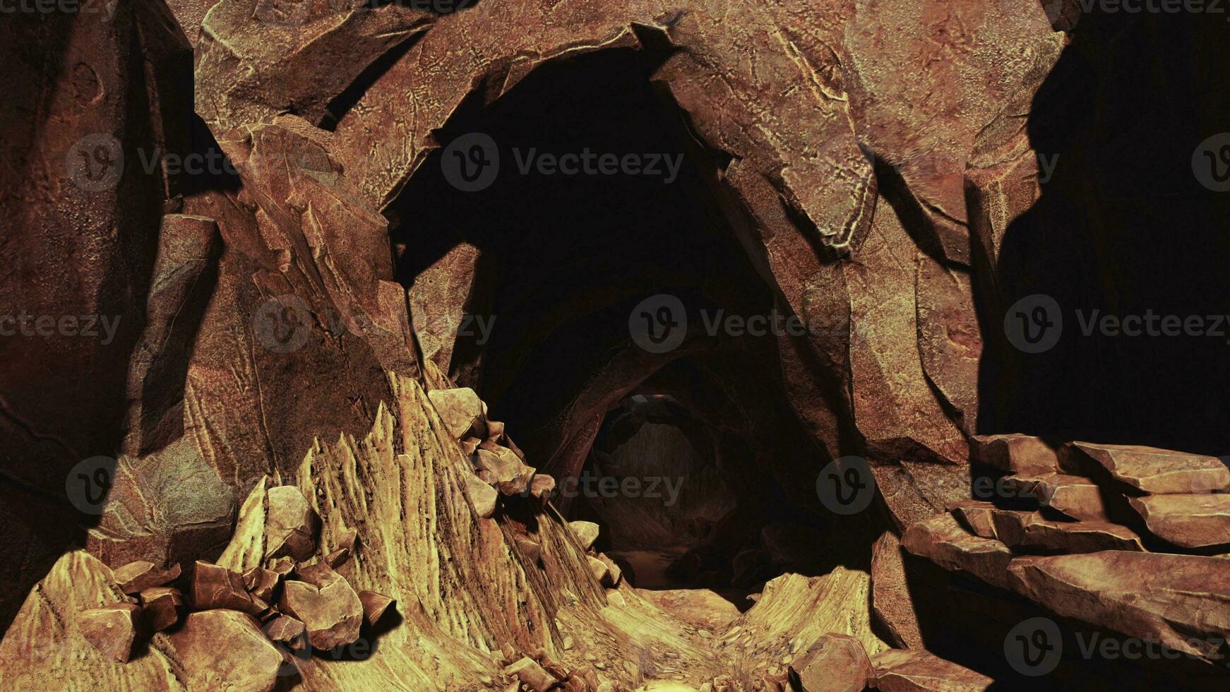 Beautiful view of the bizarre sandstone formations in the mountains photo