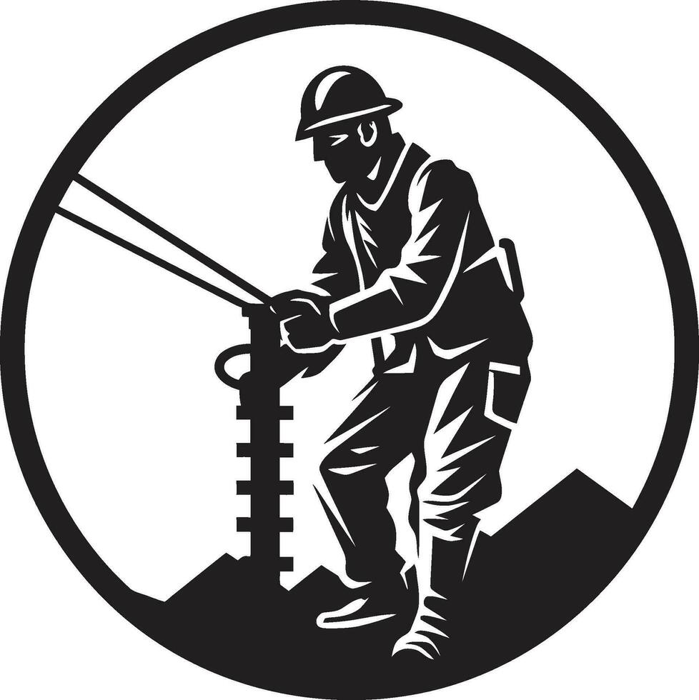 Power Technician Silhouette Black Icon Cable Expert Vector Black Design  35011047 Vector Art at Vecteezy