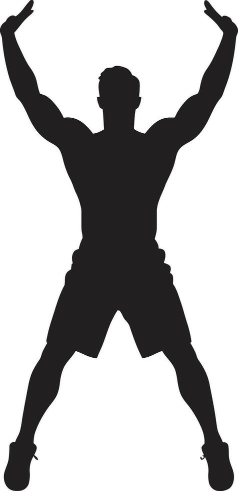 Sculpted Silhouettes Exercise Vector Design for Bodybuilding Athletic Vectors Bodybuilding and Exercise Icon Designs