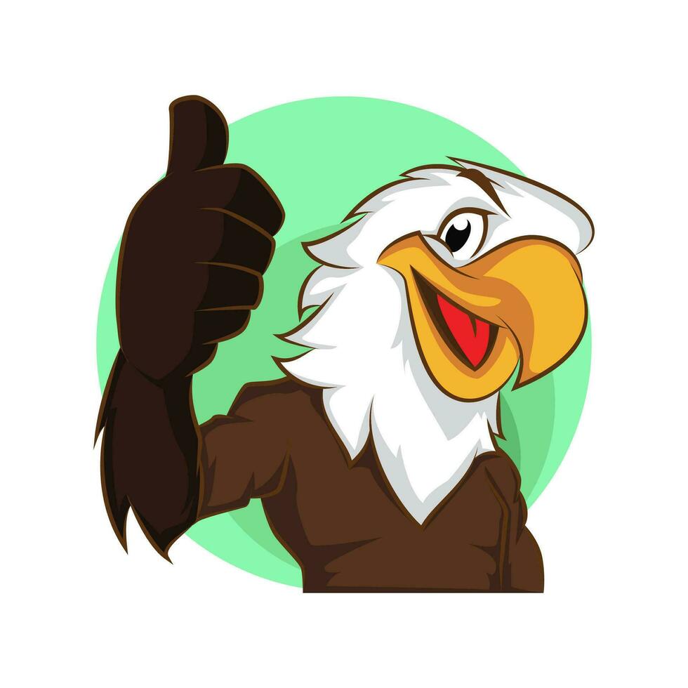 eagle vector. animal cartoon illustration vector