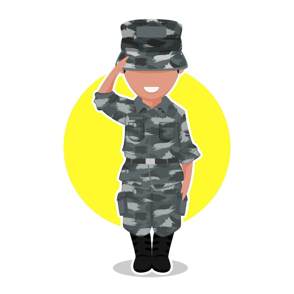 army cartoon vector