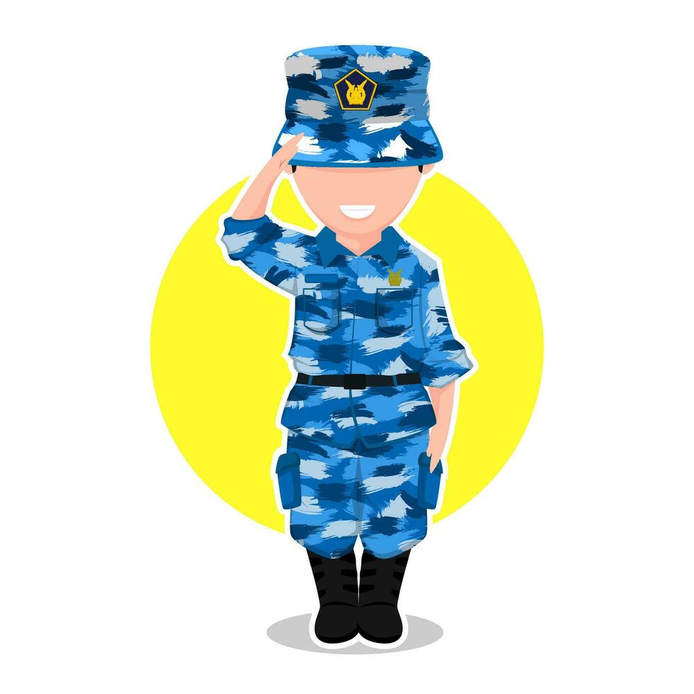 army cartoon vector