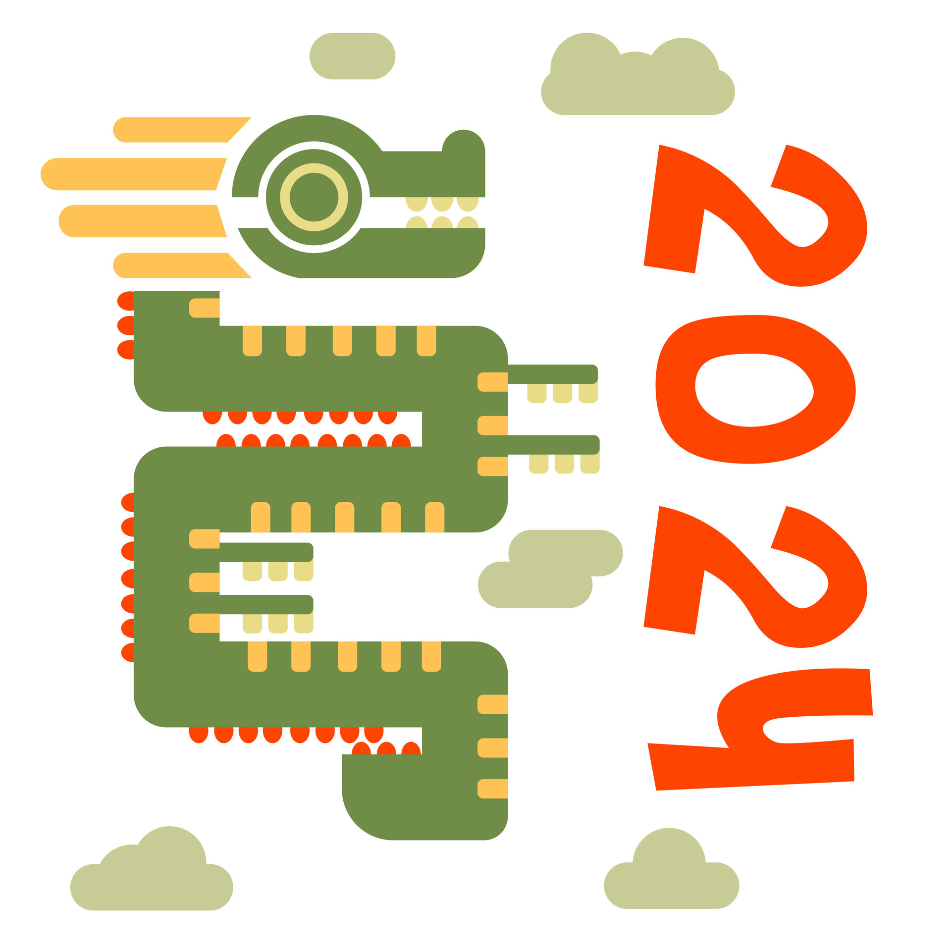 Green wooden dragon, new year 2024. 27594681 Stock Photo at Vecteezy, Wood  Dragon