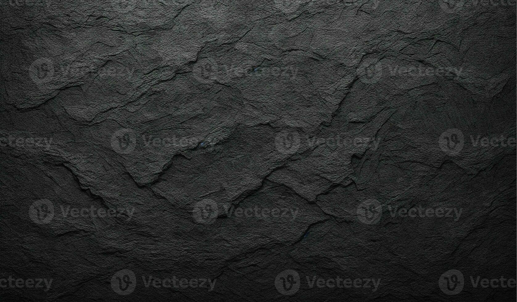 AI generated a black stone wall with a dark background photo