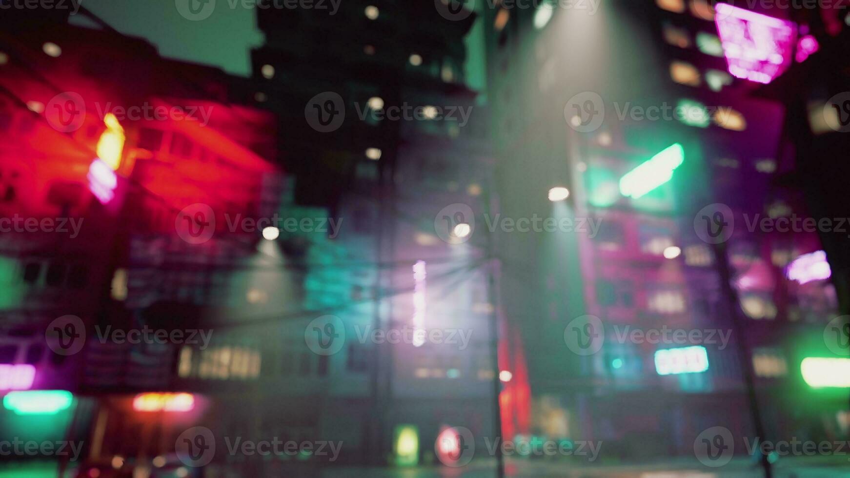 bokeh city lights blurred background effect photo