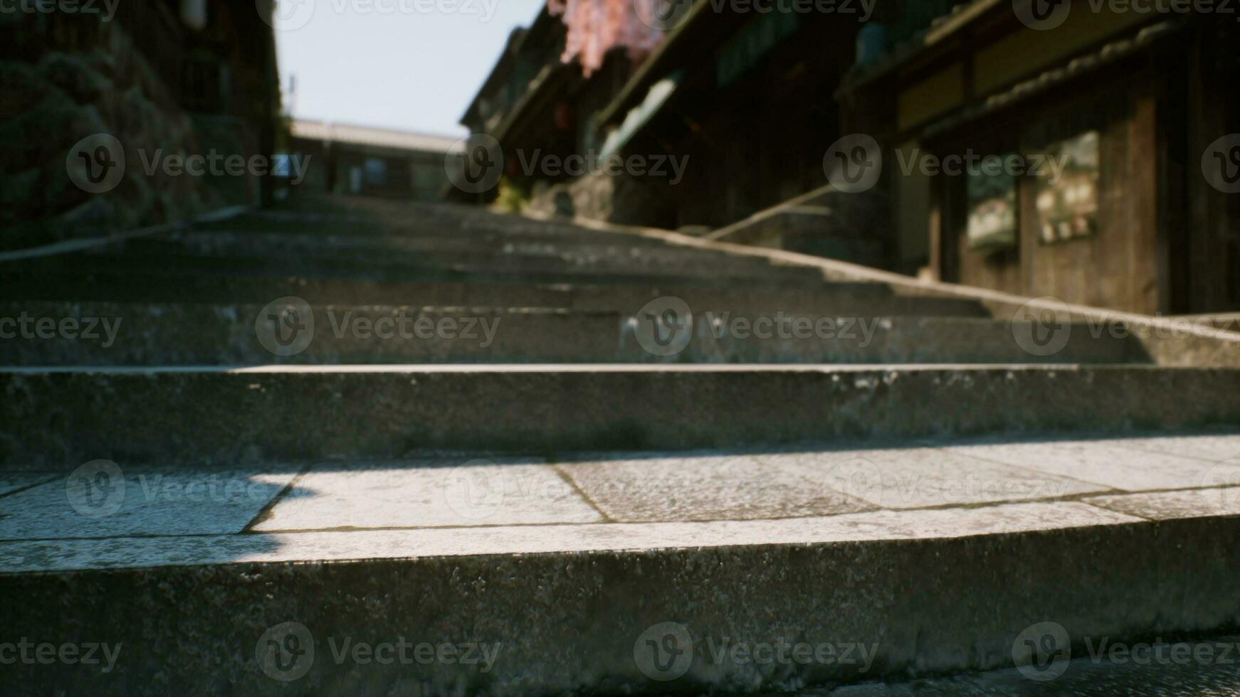 Japan cityscape in tample historic district photo