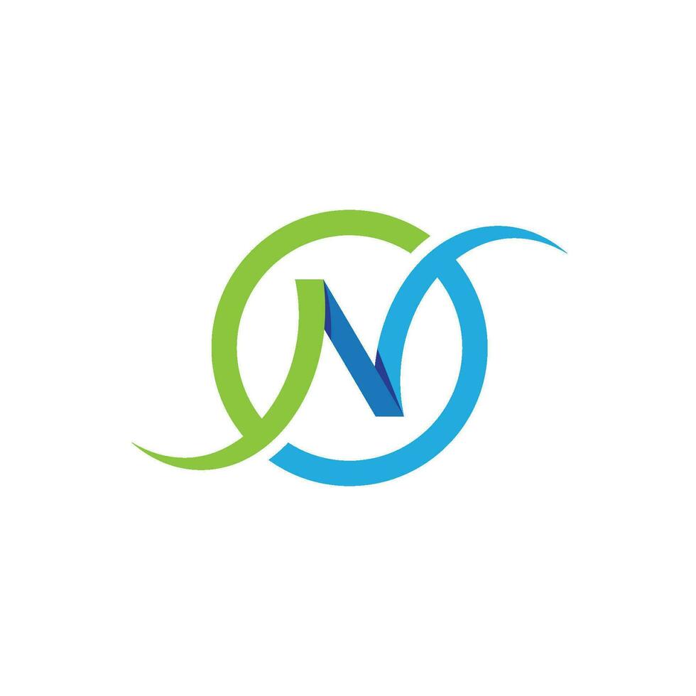 N Letter Logo Template vector