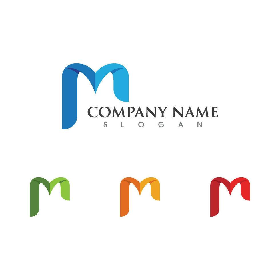 M Letter Logo Template vector