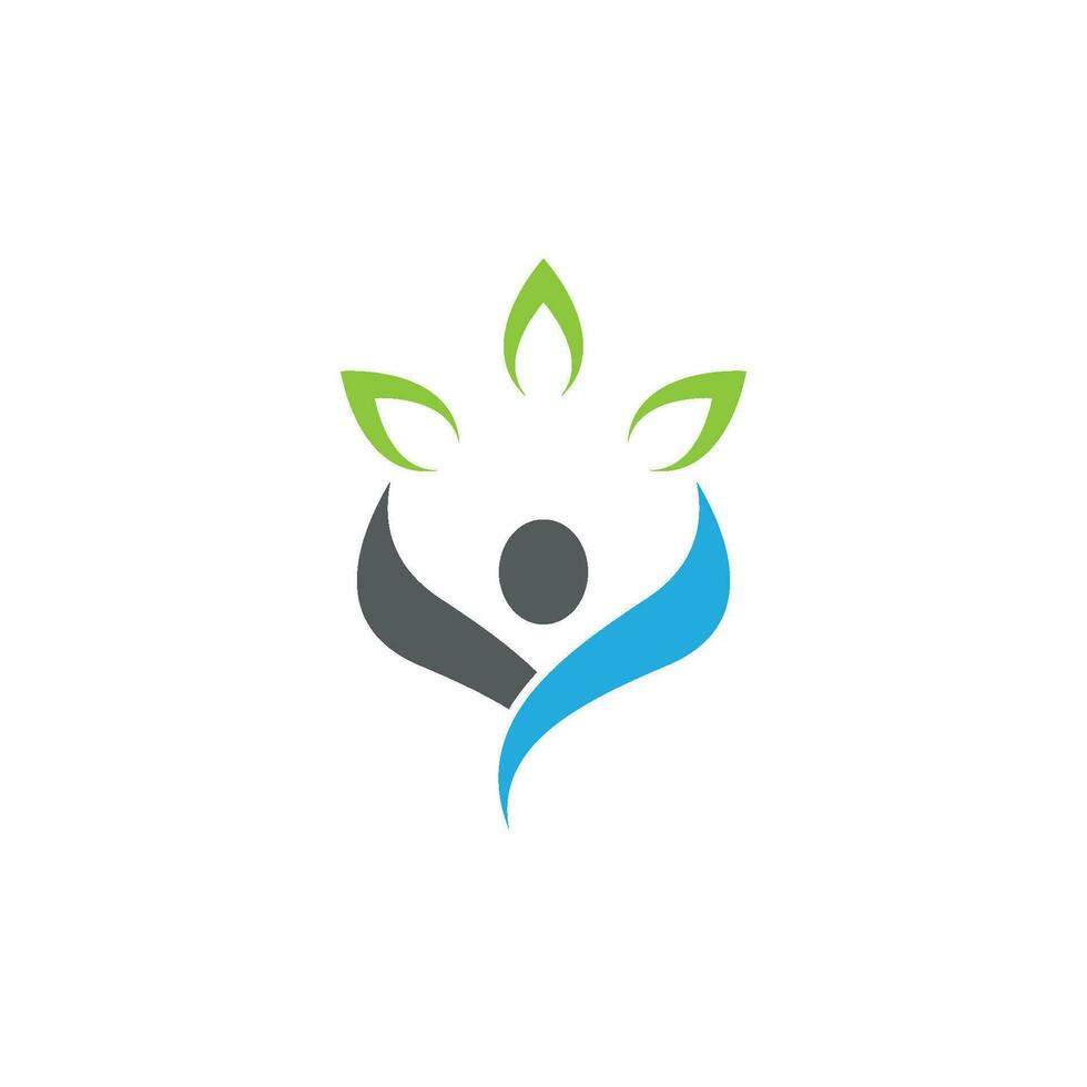 Human character logo sign vector