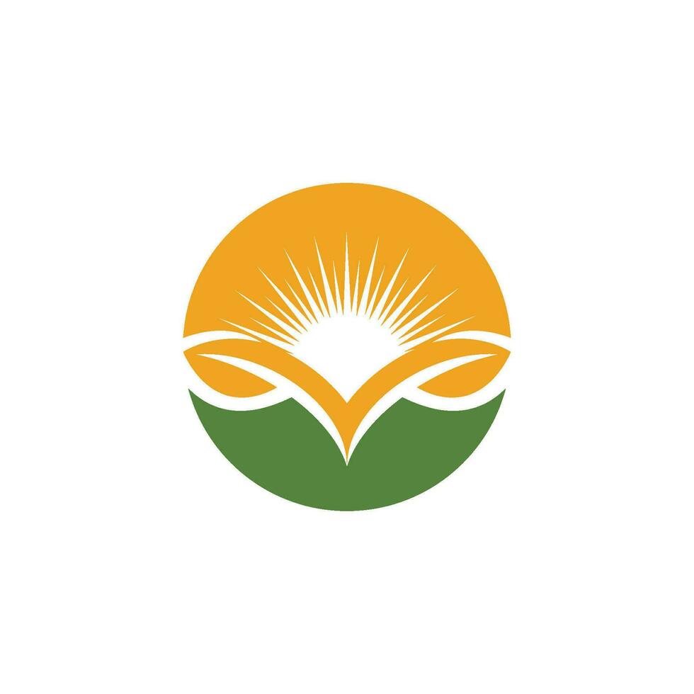 Logos of green Tree leaf ecology vector