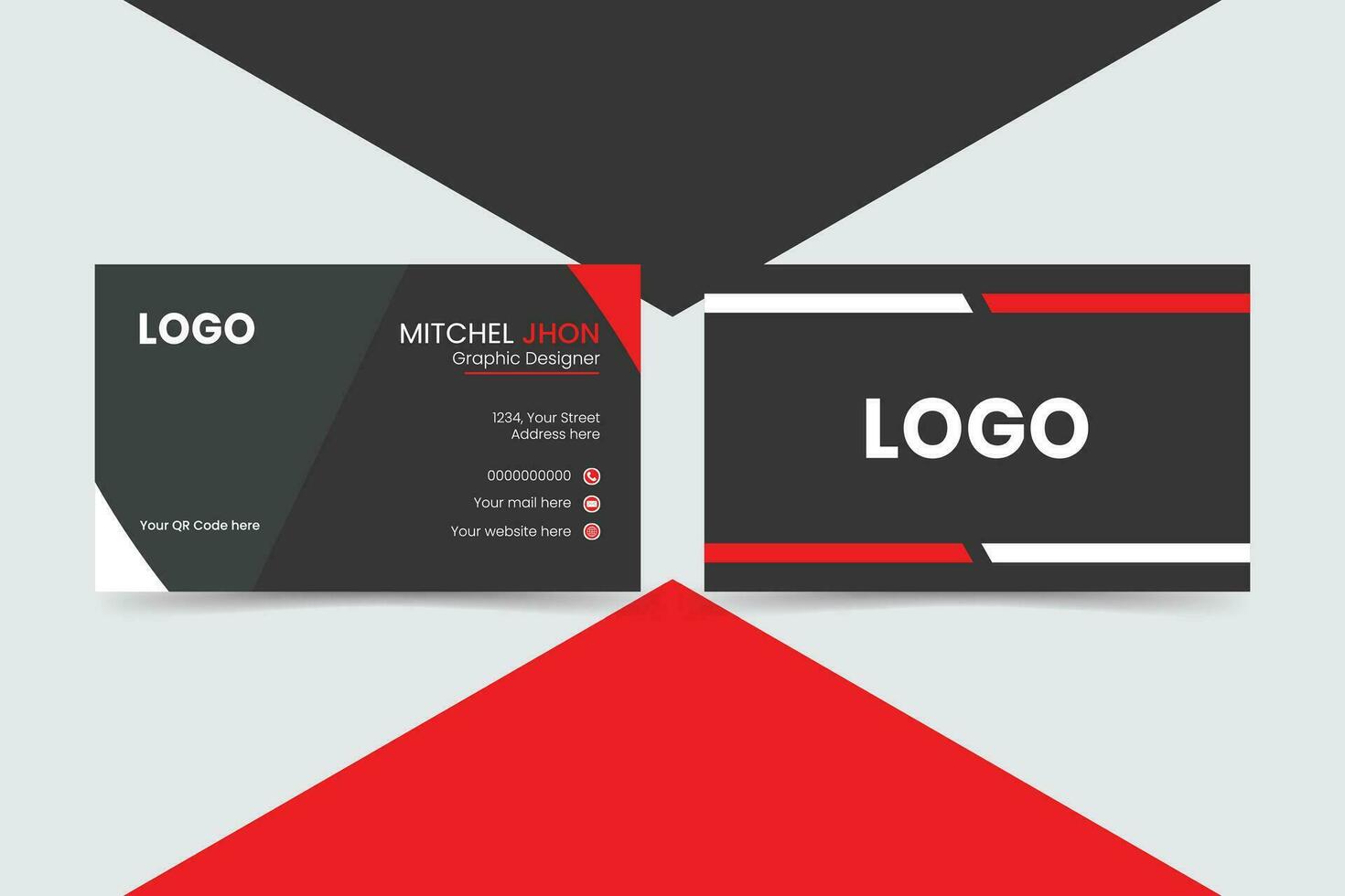 Professional Corporate Business Card vector