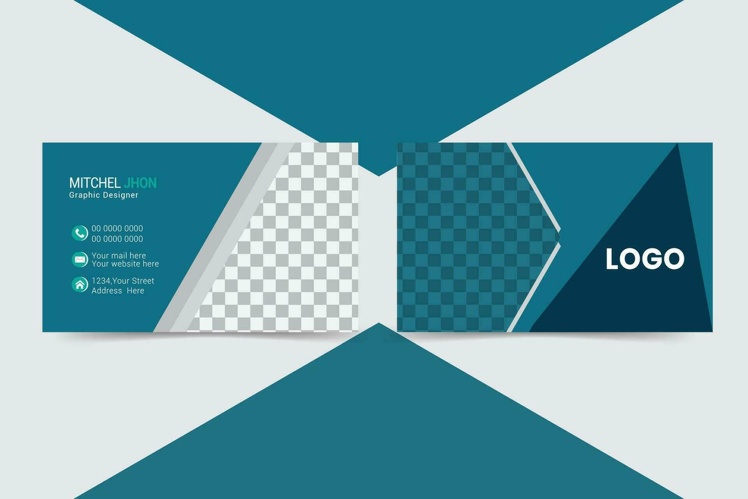 Professional Corporate Business Card vector