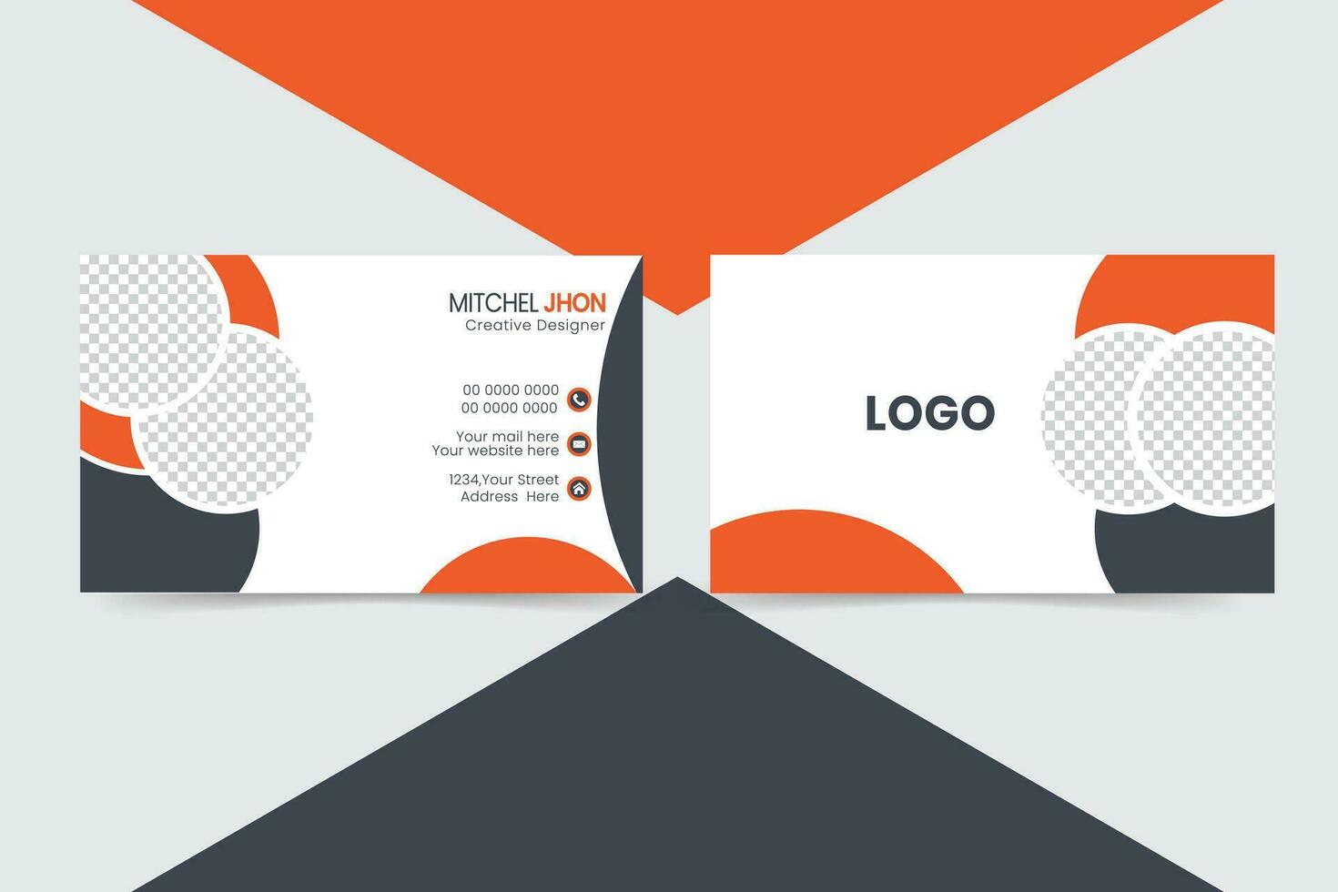 Professional Corporate Business Card vector