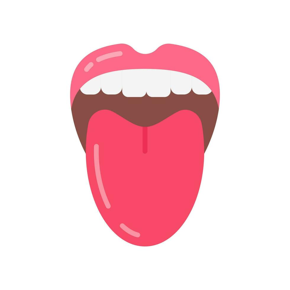 Tongue icon in vector. Logotype vector