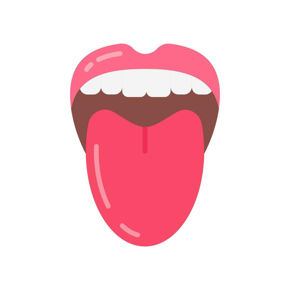 lengua icono en vector. logotipo vector