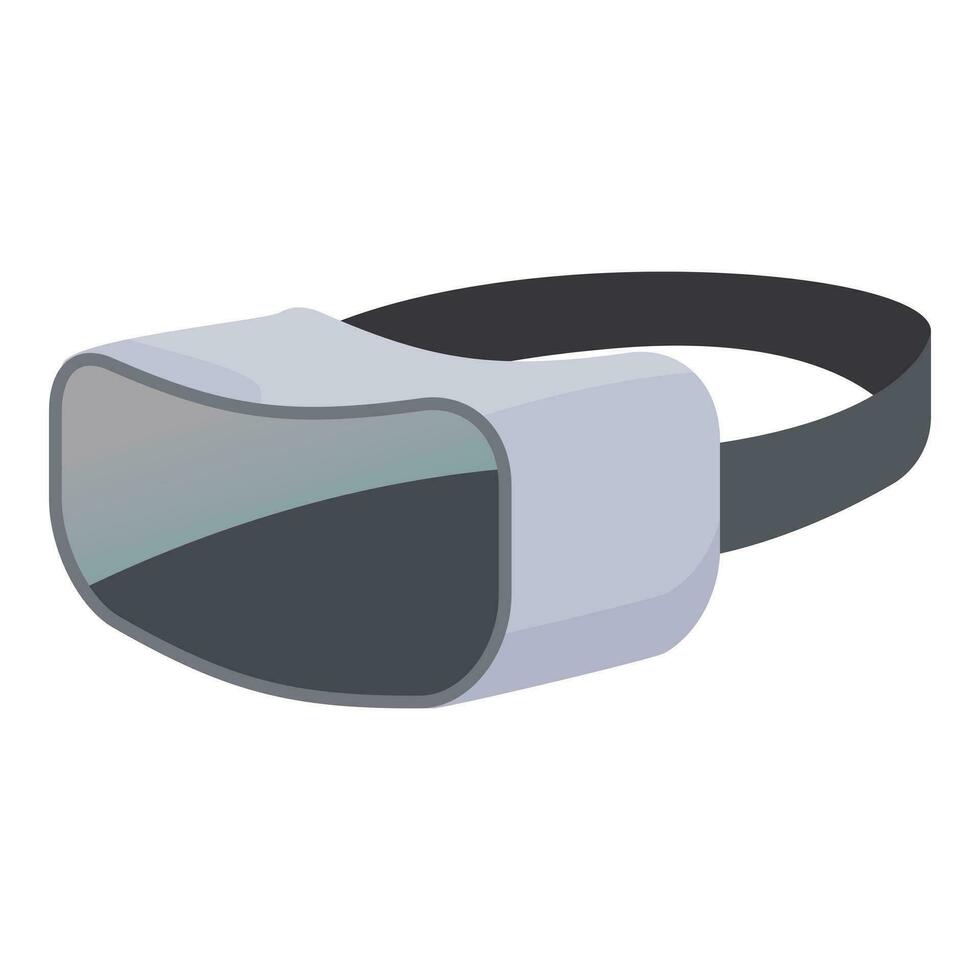 Vr glasses icon cartoon vector. Computer learning headset vector