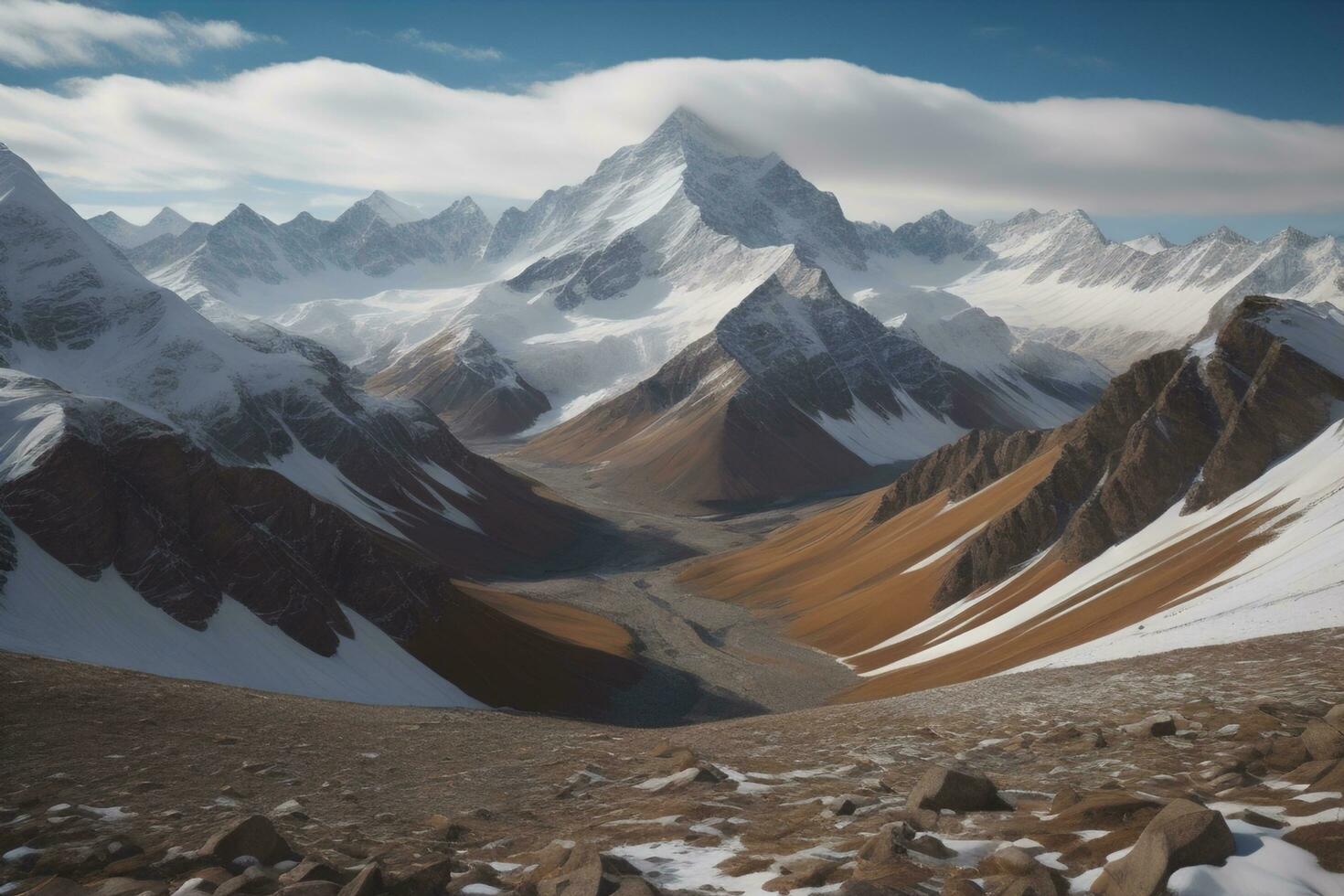 ai generado humano cráneo en sólido color antecedentes. Víspera de Todos los Santos concepto. cerca arriba. ai generativo foto