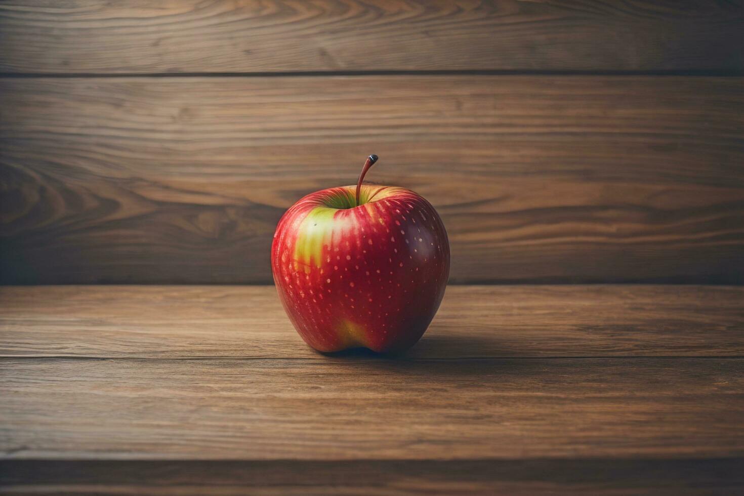 AI generated Tomatoes on a wooden table on a dark background. ai generative photo