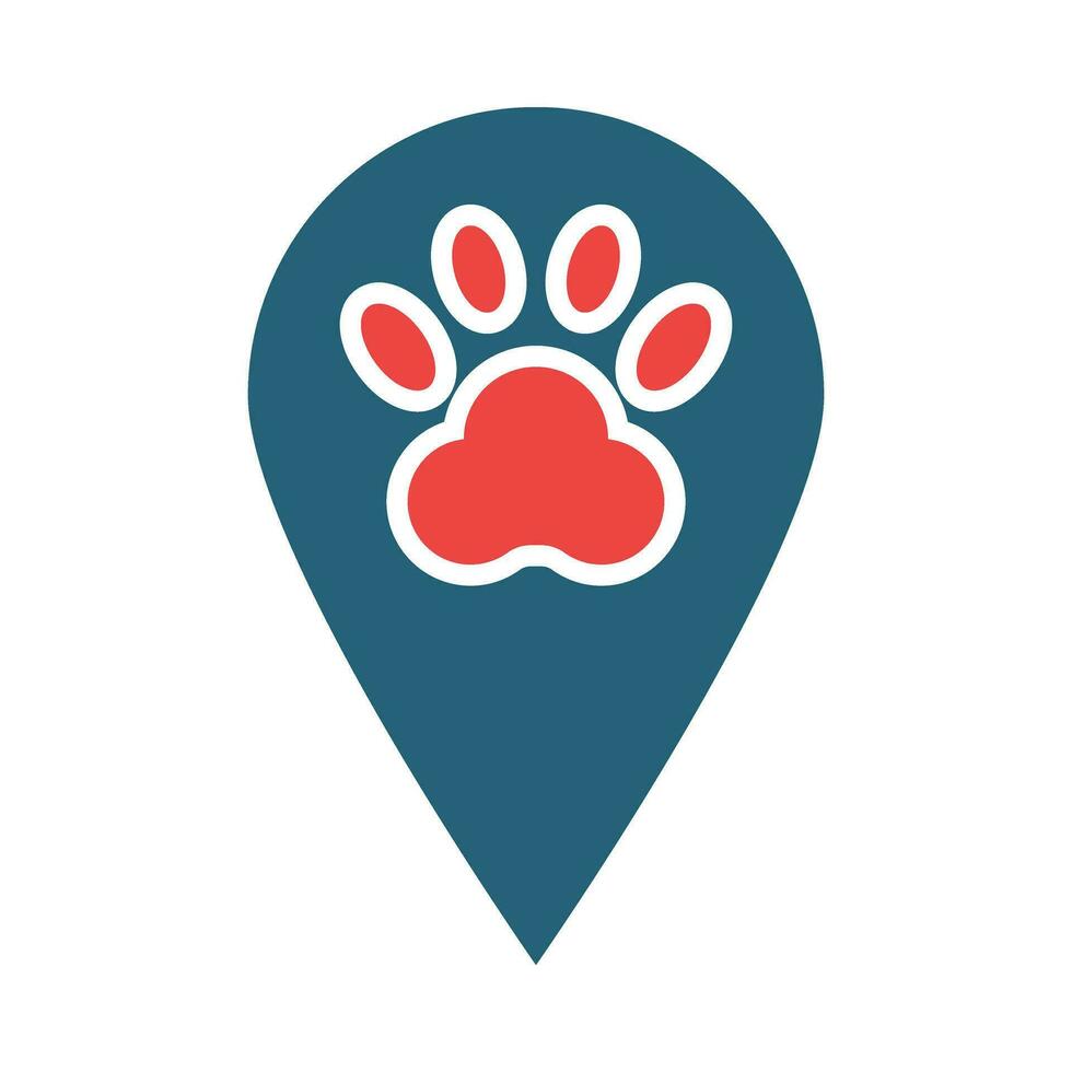 Placeholder Glyph Two Color Icon Design vector