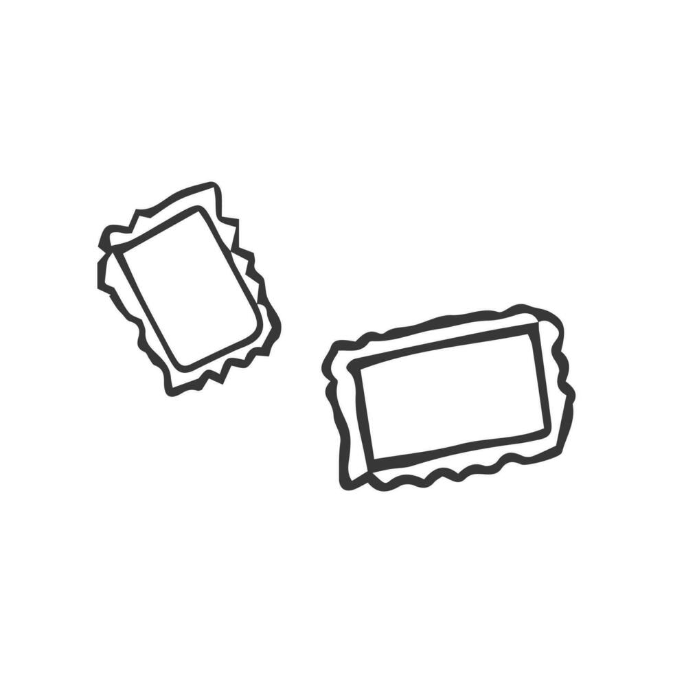 stamps and postage stamps set icon, sticker. 35016912 Vector Art at