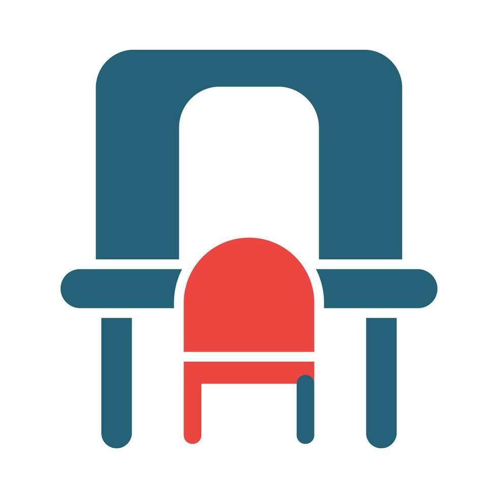 Dressing Room Glyph Two Color Icon Design vector