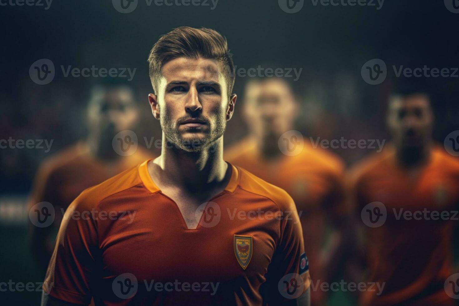 AI generated Football Player Background photo