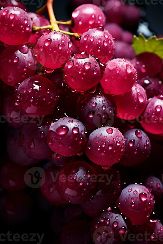 AI generated Red wine grape variety of Pinot Noir photo