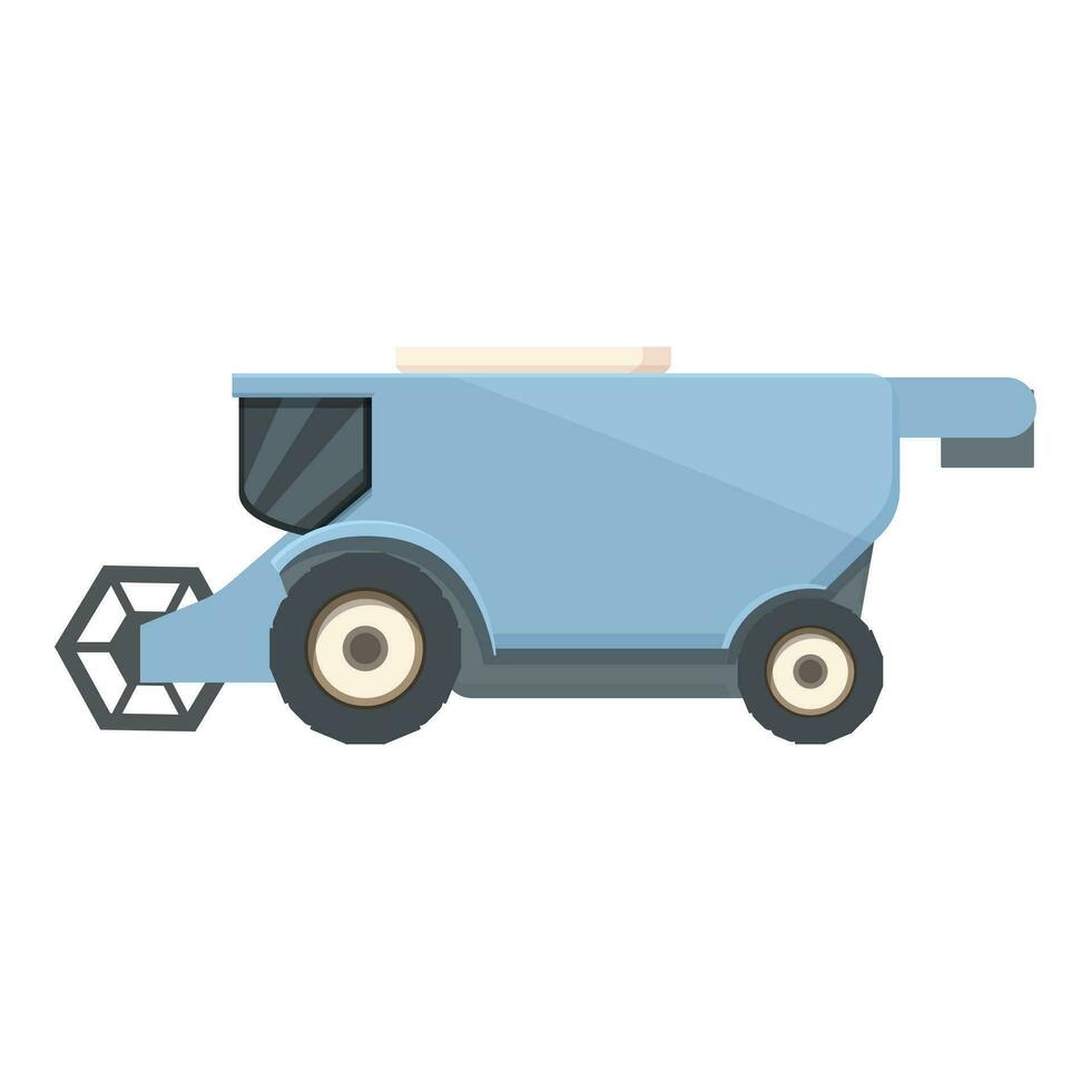 Combine harvester vehicle icon cartoon vector. Machine heavy vector