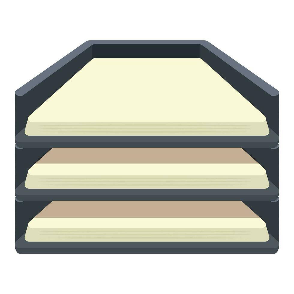 Cabinet paper tray icon cartoon vector. Letter inbox vector