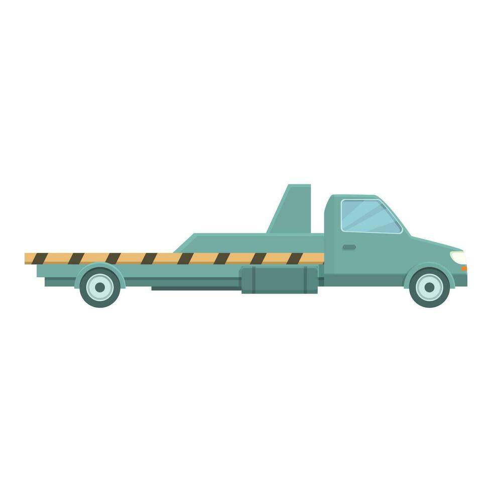 Emergency tow truck icon cartoon vector. Crash automotive hook vector