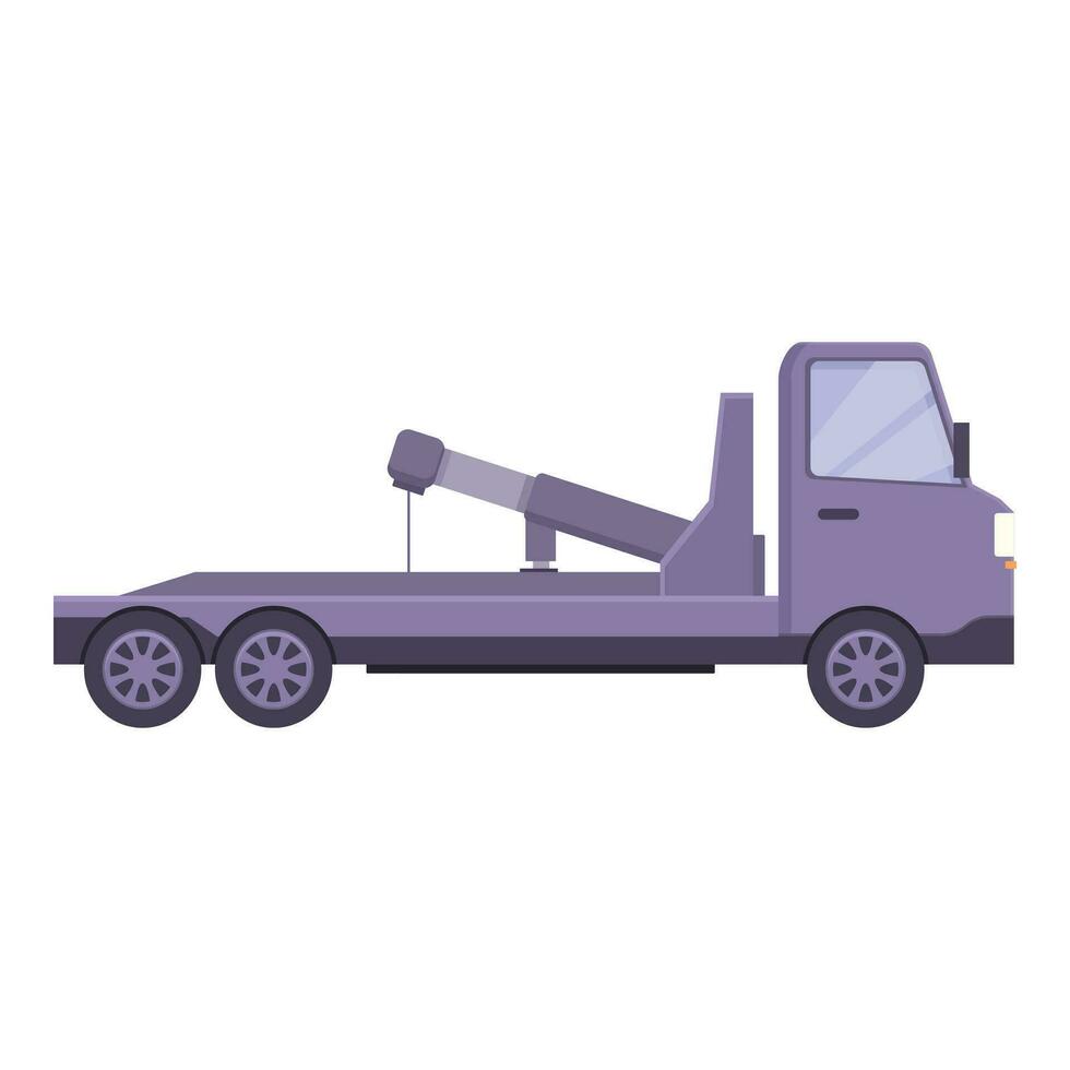 Tow truck accident icon cartoon vector. Hook assistance vehicle vector