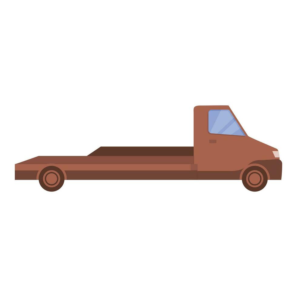 Recovery service tow truck icon cartoon vector. Roadside help vector