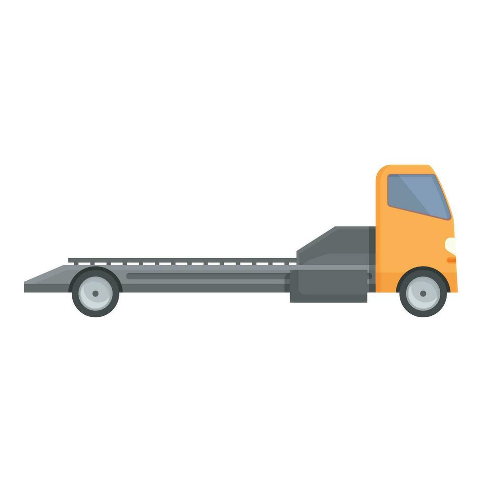 Tow truck breakdown icon cartoon vector. Auto service insurance vector